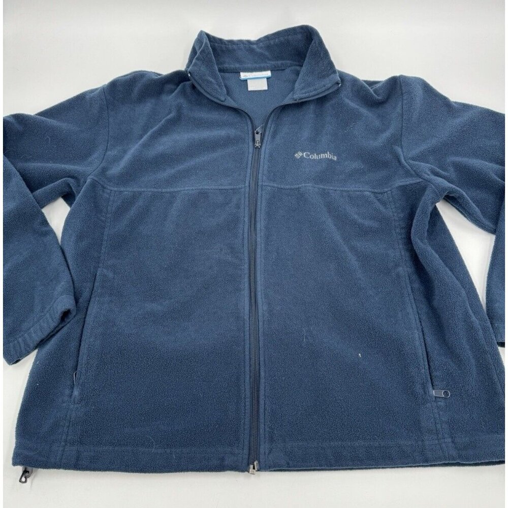 Columbia Sportswear Mens XL‎ Long Sleeve Full Zip Up Jacket Blue Extra Large